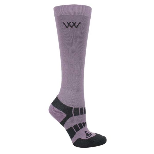 Ww0019 Young Rider Pro Sock Lilac Grey